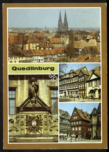 AK DDR Quedlinburg, Mehrbildkarte  q-14