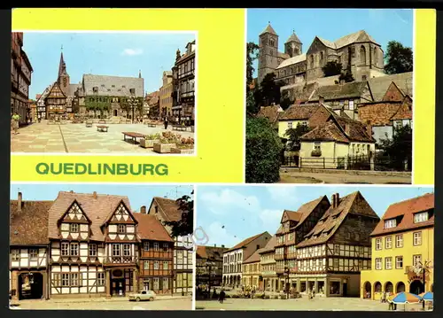 AK DDR Quedlinburg, Mehrbildkarte  q-15