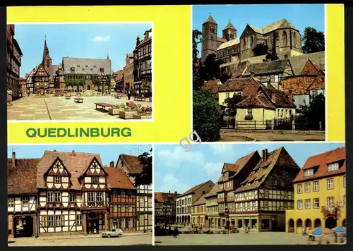 AK DDR Quedlinburg, Mehrbildkarte  q-17