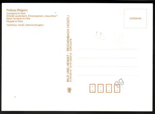 AK DDR Putbus auf Rügen, Mehrbild  p-19  
