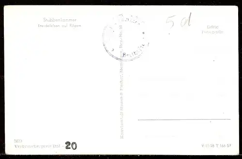 AK Stubbenkammer Kreidefelsen auf auf Rügen  -     5d  