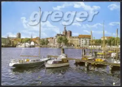 AK DDR Stralsund, Blick auf den Hafen    25/23
