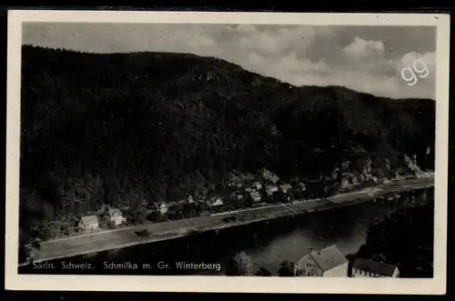 [Ansichtskarte] AK DDR Schmilka  mit Gr. Winterberg. 