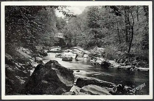 [Ansichtskarte] DDR Steinerne Brücke im Schwarzatal   55/31. 