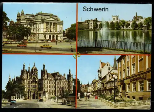 [Ansichtskarte] DDR Schwerin, Mehrbildkarte   S 50. 