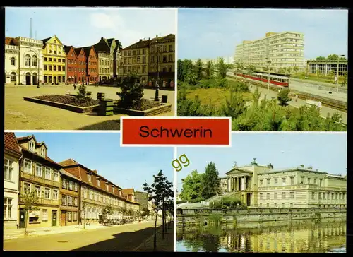 [Ansichtskarte] DDR Schwerin, Mehrbildkarte   S 42. 