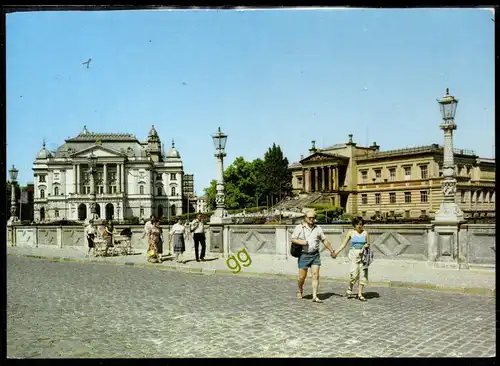 [Ansichtskarte] DDR Schwerin, Staatstheater u. Museum   S 40. 