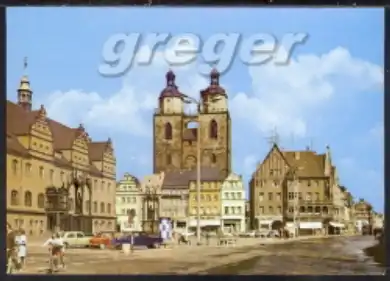 [Ansichtskarte] DDR Lutherstadt Wittenberg Marktplatz    33/22. 