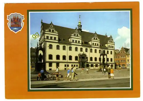 [Ansichtskarte] DDR Lutherstadt Wittenberg Rathaus   w 22. 