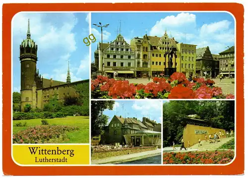 [Ansichtskarte] DDR Lutherstadt Wittenberg Mehrbildkarte   w 16. 