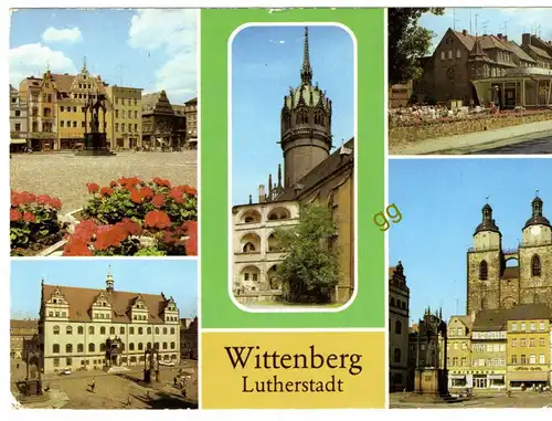 [Ansichtskarte] DDR Lutherstadt Wittenberg Mehrbildkarte   w 27. 