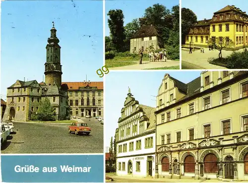 [Ansichtskarte] DDR Grüße aus Weimar, Mehrbild  w 13. 