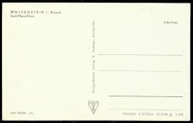 [Ansichtskarte] DDR Wolkenstein i. Erzgeb. Karl-Marx-Platz 15/20. 