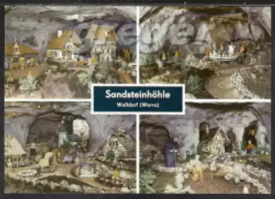 [Ansichtskarte] DDR Walldorf, Sandsteinhöhle   26/44. 