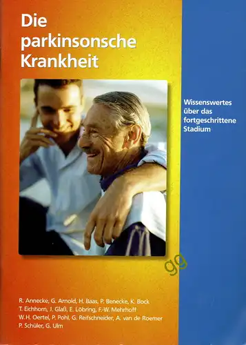 die parkinsonsche Erkrankung
 
drei Broschüren, 
ein Wegbegleiter, Wissenswertes über das fortgeschrittene Stadium, Wegweiser Sozialleistungen für Parkinson-Patienten
verschiedene Autoren
Herausgeber Pfizer GmbH, Karlsruhe
die informativen...