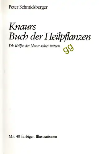 Knaurs Buch der Heilpflanzen