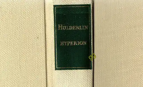 Hyperion oder Der Eremit in Griechenland von Friedrich Hölderlin