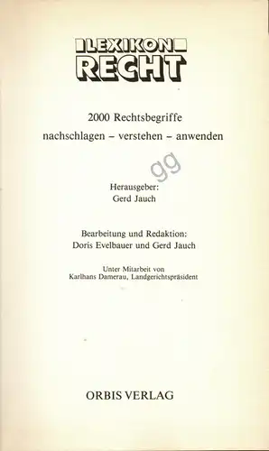 Lexikon Recht