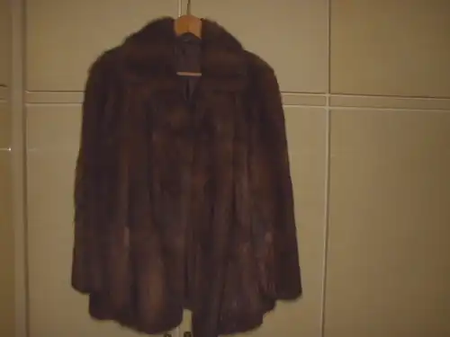 Nerz-Jacke Pelz Delbrook Größe M, Farbe hell &amp; dunkel braun, kaum getragen
