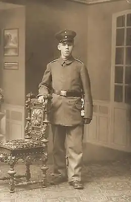  Originalfoto 9x13, Hannoveraner Soldat, ca, 1915