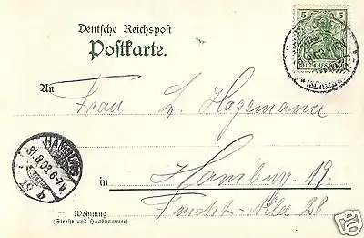  Foto AK, Gruss aus Hadersleben, Apothekerstrasse, 1903