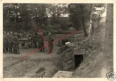  Originalfoto 7x10cm, Soldaten am Schießstand, Schießausbildung