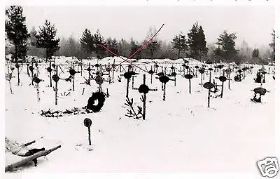  Originalfoto 9x13cm, Deutscher Soldatenfriedhof Tortolowo, 1942