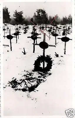  Originalfoto 9x13cm, Deutscher Soldatenfriedhof Tortolowo, 1942