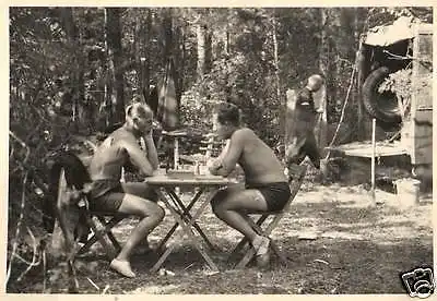  Originalfoto 7x10 nackte Soldaten, naked soldiers, Vintage Gay