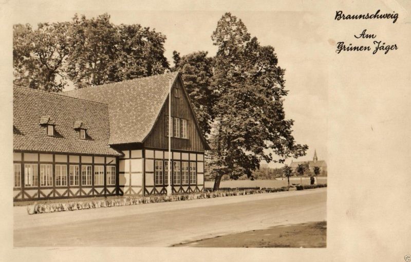 Foto Ak Braunschweig Riddagshausen Gasthaus Gruner Jager Ca