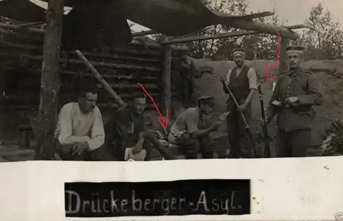  Originalfoto 9x13cm, "Drückeberger-Asy, Donnerbalken