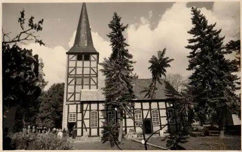  Originalfoto 9x13cm, Dorfkirche in Dannefeld, ca. 1935