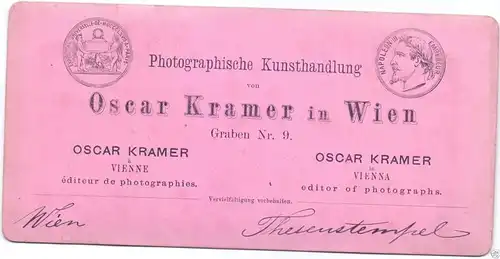  Stereofoto 9x17,5cm, Oskar Kramer, Wien, Theseustempel , ca. 1870