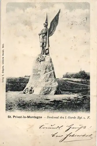  Foto AK, Denkmal 1. Garde Regt. z. Fuss, St. Privat