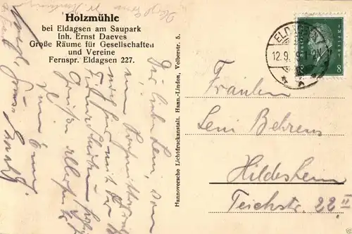  Foto AK, Holzmühle b. Eldagsen i. Deister, 1929