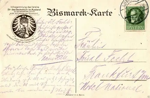  AK, Bismarck als Göttinger Student, 1915