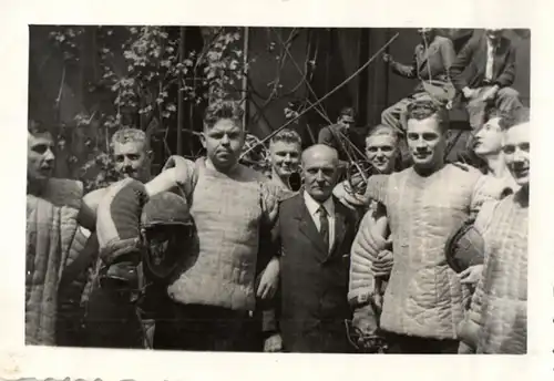  Originalfoto 9x6, Mensur, Fechtkampf, Paukant, Studentika, ca. 1935