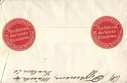  alter Brief mit Siegel Torfstreuverband GmbH, 1930
