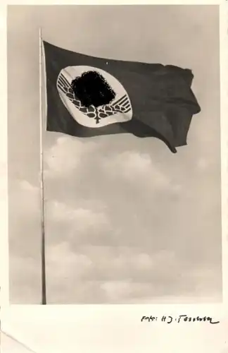 7855/ Foto AK, Teschke- Karte Nr. 15, RAD Flagge