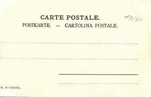  Glückwunschkarte fröhliche  Ostern, Osterlamm, ca. 1900