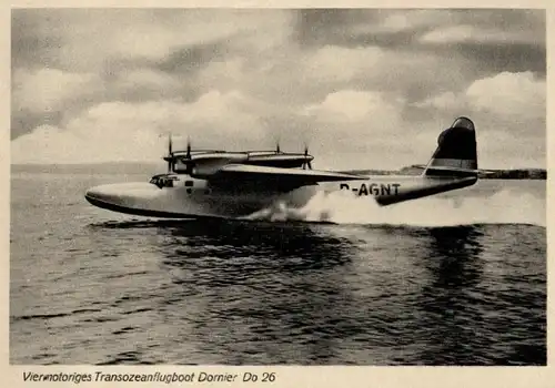  Foto AK, Wasserflugzeug Dornier Do 26