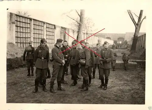  Originalfoto 6x9cm, Soldaten auf Schießstand Breslau-Carlowitz, 1940