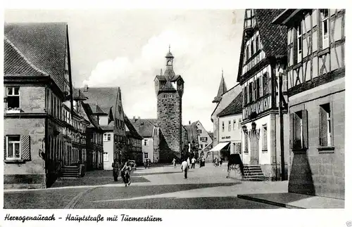  Foto AK, Herzogenaurach, Hauptstraße, ca. 1955