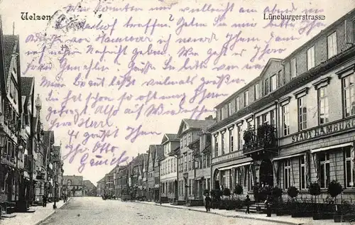  Foto AK, Uelzen, Lüneburgerstrasse, 1908