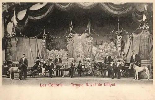  Foto AK, Les Colibris, Troupe Royal de Liliput, ca. 1910