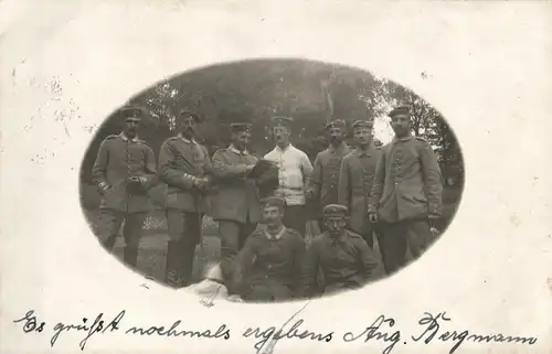  Originalfoto 9x13, Soldaten Etappenfuhrparkkolonne 5, 1915