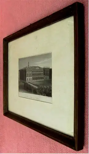  Börse in Berlin -  Stich um 1880 - Verlag Baumgärtner`s Buchh. - Druck Weger / Leipzig - ca. 15 x 10,5 cm.
