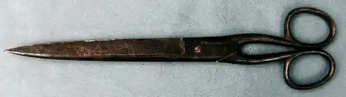 alte Schneider-Schere aus Eisen - Von Hugo Servatius / Solingen - ca. 26 cm Länge