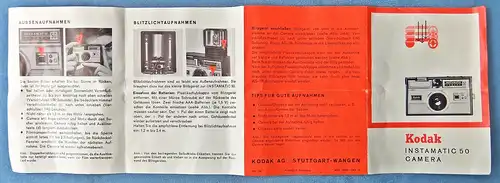 Kodak Instamatic Camera 50 Sucherkamera ca. 1964