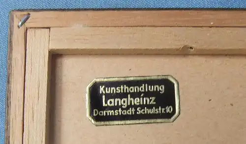 Darmstadt Hochzeitsturm / 5-finger Turm - Original Radierung von W. Berling